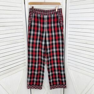 Victoria’s Secret Buffalo Plaid Flannel Sleep Pajama Pants Red Black Size XS